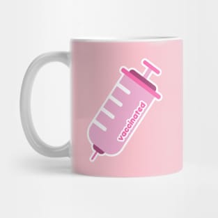 Pink Kawaii Vaccine | Vaccinated Mug